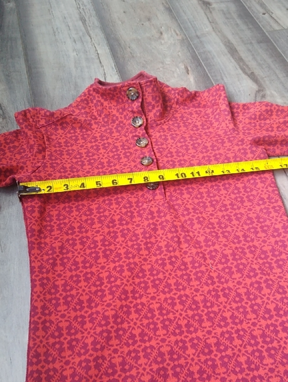 Kavu Pink Patterned Button Pullover - Picture 7 of 8